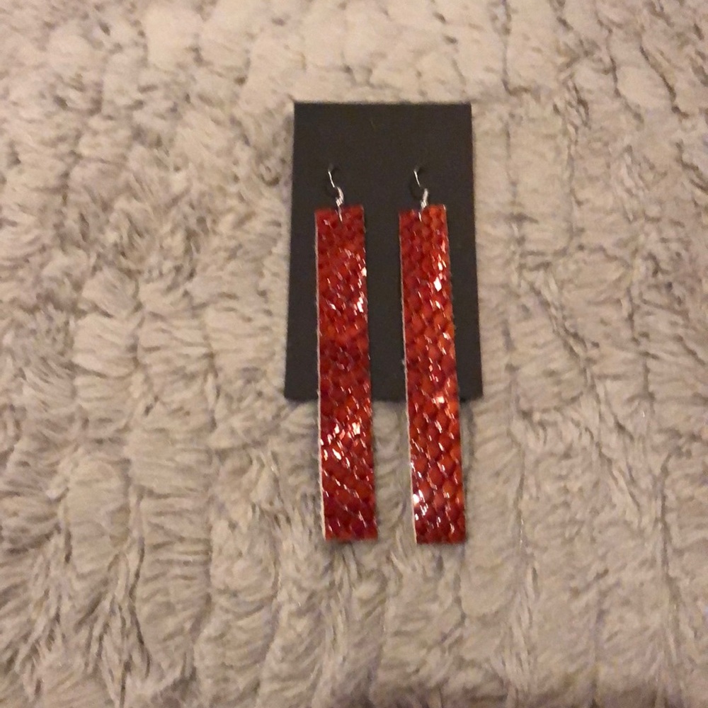 Leather handmade earrings